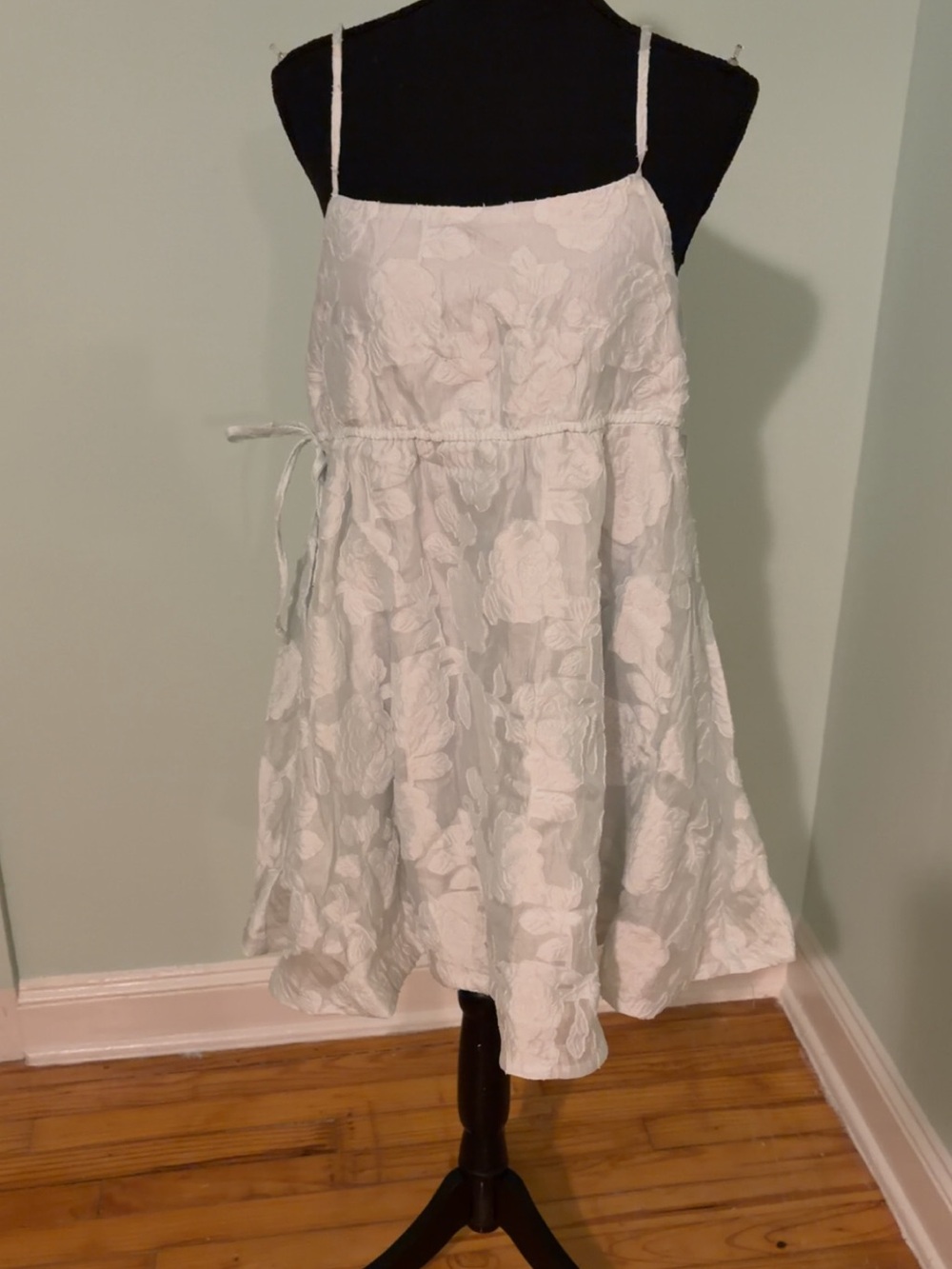 miami Mint Green Floral A-Line Dressy Skirt